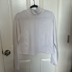 Athleta athletic turtleneck white